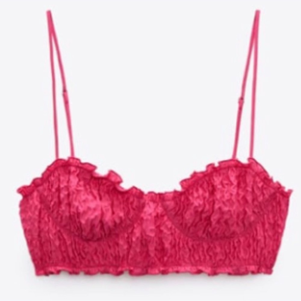 Zara texture crop top